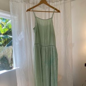 Cobalt and Twany Floor length dress